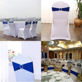 10 PCS Chair Sashes Bows Elastic Chair Bands with Buckle Slider Sashes Bows for Wedding Decorations (Royal Blue) In Australia - Darrahopens