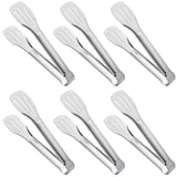 Serving Tongs Kitchen Tongs,Buffet Tongs, Stainless Steel Food Tong Serving Tong,small tongs 6 Pack (7 Inch) In Australia - Darrahopens