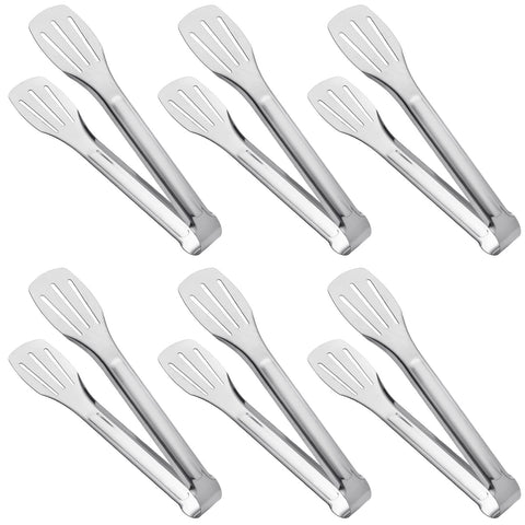 Serving Tongs Kitchen Tongs,Buffet Tongs, Stainless Steel Food Tong Serving Tong,small tongs 6 Pack (7 Inch) In Australia - Darrahopens