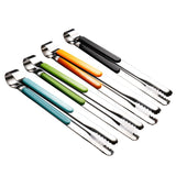 4Pcs Stainless Steel Kitchen Tongs, Serving Tongs for Cooking, Metal Food Tongs with Non-Slip Comfort Grip, Non-Stick Cooking