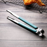 4Pcs Stainless Steel Kitchen Tongs, Serving Tongs for Cooking, Metal Food Tongs with Non-Slip Comfort Grip, Non-Stick Cooking