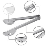 Serving Tongs Kitchen Tongs,Stainless Steel Food Tong Serving Tong,Food tongs for salads, meat and vegetables, 9 inch（2 Pack) In Australia - Darrahopens