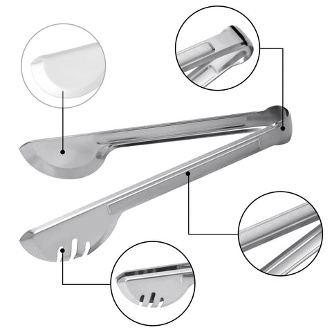 Serving Tongs Kitchen Tongs,Stainless Steel Food Tong Serving Tong,Food tongs for salads, meat and vegetables, 9 inch（2 Pack) In Australia - Darrahopens