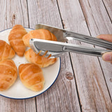 Serving Tongs Kitchen Tongs,Stainless Steel Food Tong Serving Tong,Food tongs for salads, meat and vegetables, 9 inch（2 Pack) In Australia - Darrahopens