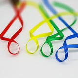 Satin Ribbon Polyester Thin Solid Fabric Ribbons Roll for Gift Wrapping Invitation,Floral,Balloons,Party,Wedding Decoration（4pcs）