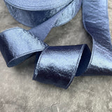 Velvet Wired Ribbon Metallic Crushed Velvet Christmas Ribbon for Wrapping Christmas Tree Crafts, Wreath Decoration （2pcs）