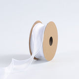 Wide White Wired  Ribbon Ribbons for Crafts Floral Bouquets Wedding Car Party Decorations Valentine's Day Gift Wrapping Bow