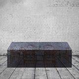 Heavy-Gauge Reinforced Vinyl Outdoor Chaise Lounge Cover, Outdoor Waterproof Chaise Lounge Cover, black
