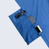 Chaise Lounge Cover Pool Chair Cover Soft and Quick Dry Beach Chair Towel Cover with Pocket, Blue 85" L x 30" W