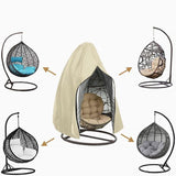 Egg Chair Cover, Waterproof Swing Egg Chair Cover with Zipper, Wind-Proof Swing Chair Cover with Bottom Buckle