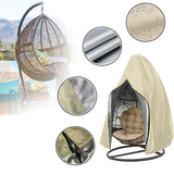 Egg Chair Cover, Waterproof Swing Egg Chair Cover with Zipper, Wind-Proof Swing Chair Cover with Bottom Buckle