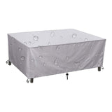 Rectangular Heavy Duty Table Cover - Tough Canvas Waterproof Outdoor Dining Table and Chairs General Purpose Furniture Cover In Australia - Darrahopens