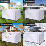Rectangular Heavy Duty Table Cover - Tough Canvas Waterproof Outdoor Dining Table and Chairs General Purpose Furniture Cover In Australia - Darrahopens