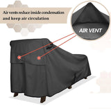 Lounge Chair Cover - Waterproof Outdoor Chaise Lounge Chair Covers 2 Pack - 68W x 30D x 30H inch, Black