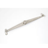 2pcs Nickel Plated Iron Furniture Lid Support Hinge for Cupboard Cabinet, 5.43inch Length 1 inch Plate Thickness Silver Tone