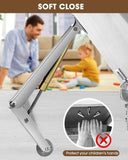 Pneumatic Lid Lifter Gas Spring,Heavy Duty Cabinet Hinges,Soft Close Hinges for Toy Box,lid Support Hinge Hinge(2-Pack)
