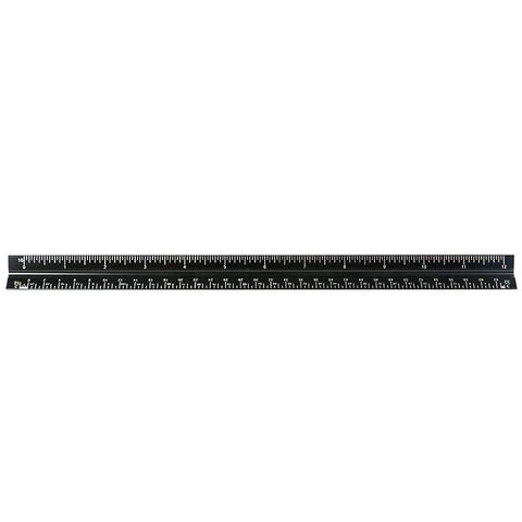 Architectural Scale Ruler,12" Aluminum Architect Triangular Ruler for Architects, Blueprint,Draftsmen and Engineers (Black)