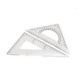Pack of 2 Transparent Triangle Plastic Ruler Scale Set Square:30/60 Degree & 45/90 Degree Angle Acrylic Architectural Drawing In Australia - Darrahopens