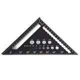 Rafter Square and Slide Ruler Set - Versatile 7 Inch Aluminum Alloy Carpenter Square for Precision Woodworking - Professional