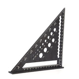 Rafter Square and Slide Ruler Set - Versatile 7 Inch Aluminum Alloy Carpenter Square for Precision Woodworking - Professional