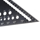 Rafter Square and Slide Ruler Set - Versatile 7 Inch Aluminum Alloy Carpenter Square for Precision Woodworking - Professional