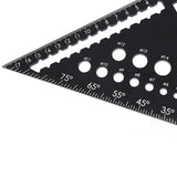Rafter Square and Slide Ruler Set - Versatile 7 Inch Aluminum Alloy Carpenter Square for Precision Woodworking - Professional