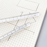 Transparent Triangular Prism Ruler Scale Ruler 0-15cm Straight Ruler for Ideal for Teacher Student Architect Clear Ruler（5pcs）