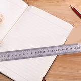 Straight Ruler Stainless Straight Ruler Measuring Tools Stationery Drafting Accessory for School Office Home 15/20Cm（2pcs）
