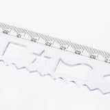 2pcs Unbreakable Clear Rulers 30cm Shatterproof Folding Flexible Ruler for Classrooms Home Office, Transparent