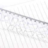 2pcs Unbreakable Clear Rulers 30cm Shatterproof Folding Flexible Ruler for Classrooms Home Office, Transparent
