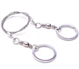 Wire Saw Stainless Steel Pocket Chainsaw Backpacking Gear I 28.7 Inch Light Weight Cable Cutting String I Emergency Camping