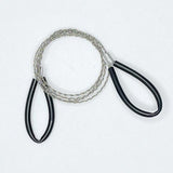 2 Pcs Pipe Cable Saw Stainless Steel Wire Saw Portable String Rope Saw Survival Wire Saw for Hiking Camping Hunting, Red & Black