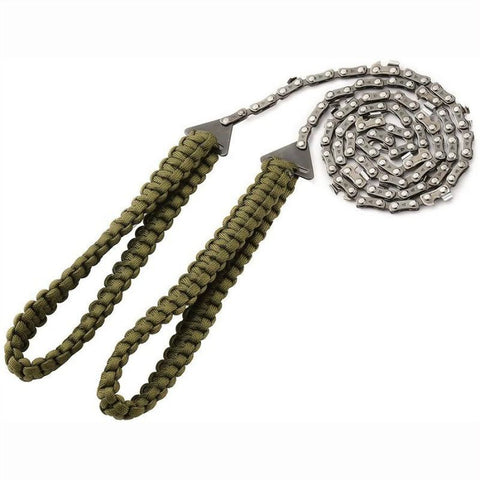 Pocket Chainsaw with Handle Long Chain Hand Saw Fast Wood & Tree Cutting Emergency Survival Gear Best for Camping Backpacking In Australia - Darrahopens
