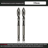 Masonry Drill Bits Set Glass Drilling Bits for Ceramic Tile Wood Porcelain Mirror Plastic Marble Wall,Sizes-10mm,2pcs