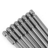8 pcs T8-T40 Magnetic Torx Head Screw Driver Bit Set Security Tamper Proof Star 6 Point Screwdriver Kit Tools | 150mm Length