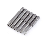 12pcs 1/4 Inch Hex Shank T5-T40 Torx Head Screw Driver Bit Set Security Tamper Proof Star 6 Point Screwdriver Kit Tools