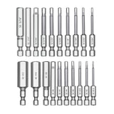 Efficient & Easy To Use Set Versatile 20pcs/set Bit Set With Long Lasting Plating & Low Magnetic Force Bit Set