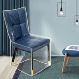 2 Pcs Large Plastic Clear Patio Furniture Chair Cover Outdoor Waterproof Dust Proof Swivel Lounge Chair Patio Rocking Chair