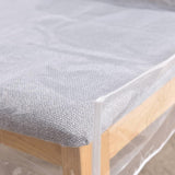 2 Pcs Plastic Chair Covers Waterproof Dining Chair Cover with  Protective Cover Heavy Duty Slipcover Plastic Dining Dust Cover