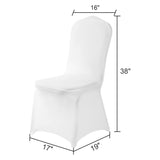 Chair Cover,2 PCS,Chair Covers,Removable Chair Cover Washable Protector Stretch Chair Cover for Party, Banquet,Hotel(White)