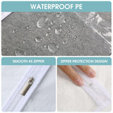 Garment Bags for Hanging Clothes, 6 PCs All Clear Garment Bag, Plastic Dustproof Suit Bag, Coat Protector Zippered Garment Covers