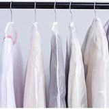 Garment Bags for Hanging Clothes, 6 PCs All Clear Garment Bag, Plastic Dustproof Suit Bag, Coat Protector Zippered Garment Covers