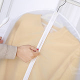 Garment Bags for Hanging Clothes, 6 PCs All Clear Garment Bag, Plastic Dustproof Suit Bag, Coat Protector Zippered Garment Covers