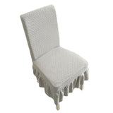 Universal Elastic Chair Cover,Elastic Skirt Chair Cover,Removable Washable Universal Anti-Dirty Slipcovers (2pcs)