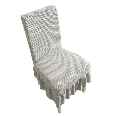 Universal Elastic Chair Cover,Elastic Skirt Chair Cover,Removable Washable Universal Anti-Dirty Slipcovers (2pcs)