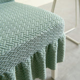 Universal Elastic Chair Cover,Elastic Skirt Chair Cover,Removable Washable Universal Anti-Dirty Slipcovers (2pcs)