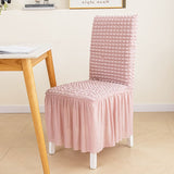 Dining Room Chair Slipcovers 2-Piece Stretch Dining Chair Covers Dorm Chair Cover Non Slip Washable Furniture Protector