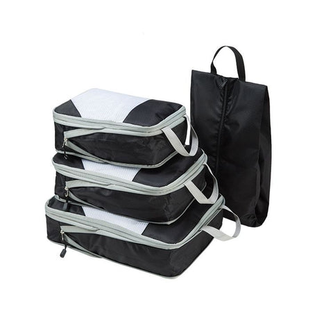 Travel Organizer Compression Packing Cubes:4Set Lightweight Luggage Organizer Bags for Travel - Essentials Accessories for Luggage