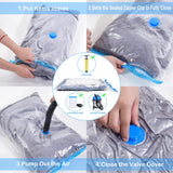 Vacuum Storage Bags, Works with Any Vacuum Cleaner,to Store Clothes and beddings,Keep Away from Moisture (6 pcs(60X40) CM) In Australia - Darrahopens