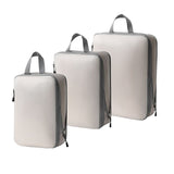 3Pcs Travel Compression Packing Storage Bags,Travel Bags Luggage Organizers,Travel Zipper Waterproof Compression Cubes In Australia - Darrahopens
